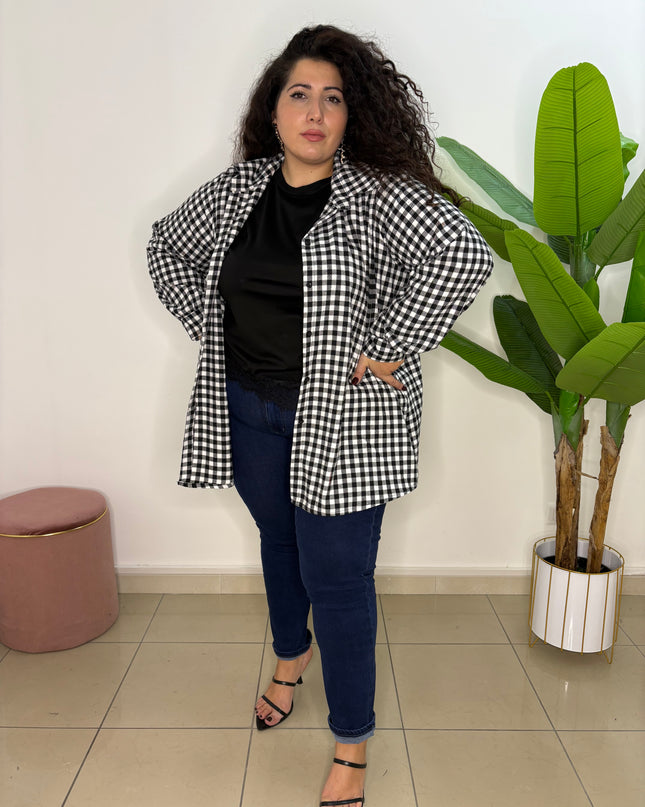 Camicia Arya in flanella Black