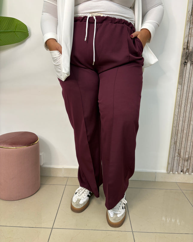Pantalone Vogue bordeaux