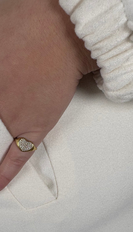 Anello da mignolo Cuore
