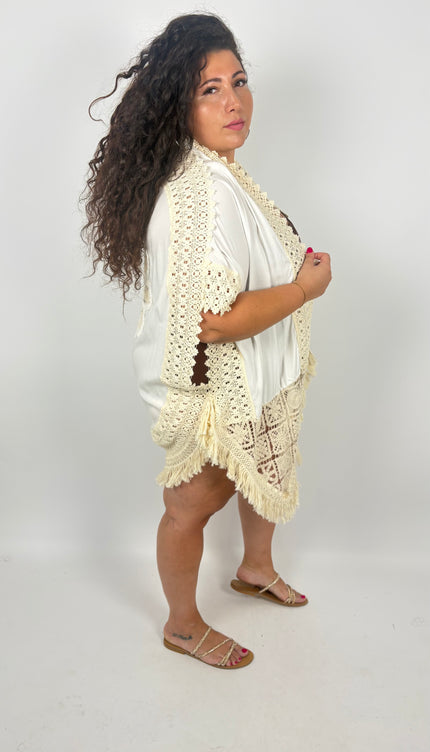 Kimono Macrame’ e Cotone
