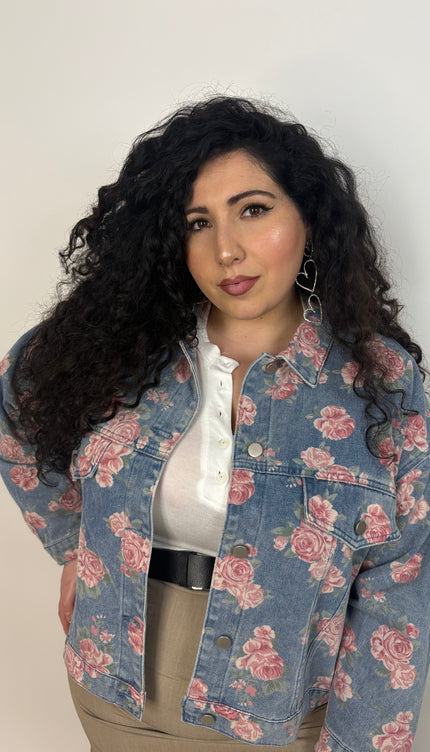 Giubbino in Jeans Rose