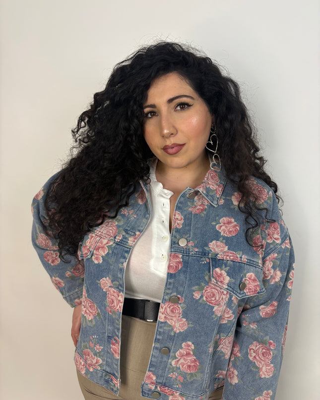 Giubbino in Jeans Rose