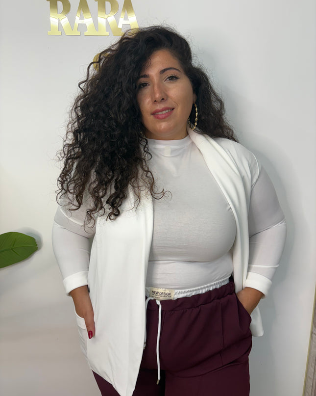 Giacca morbida Bianca