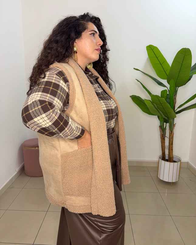 Gilet Beige Milena