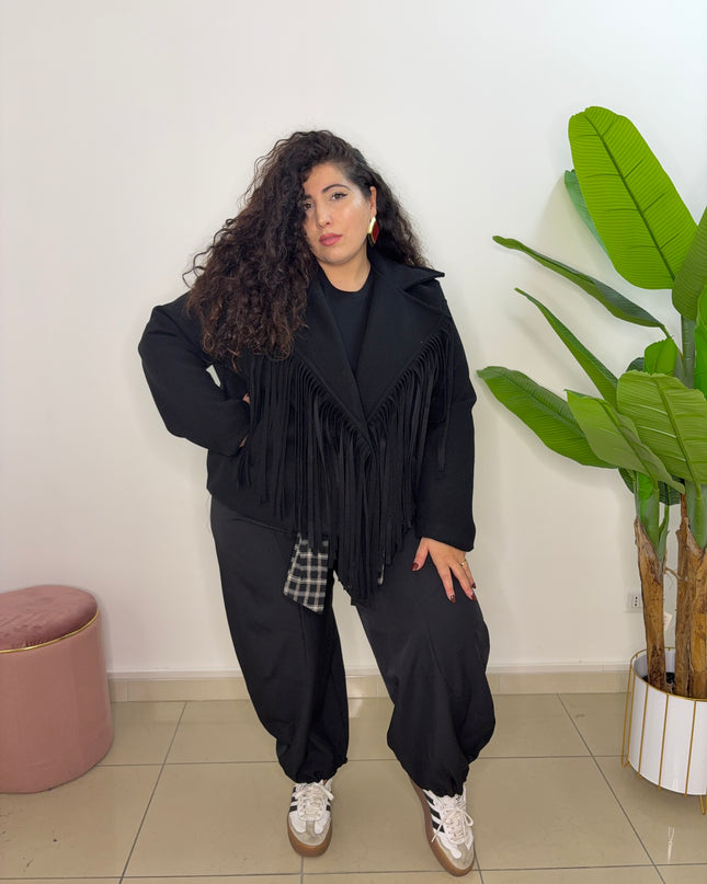 Cappottino con Frange Black