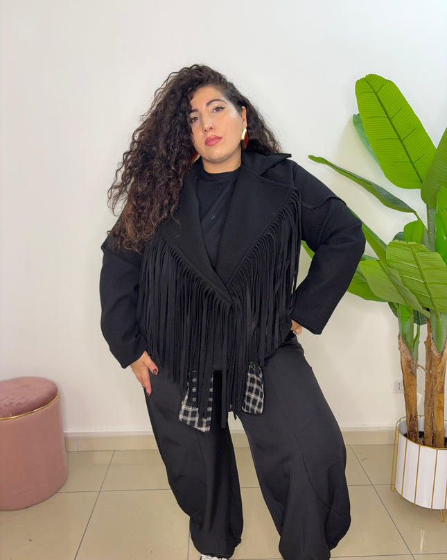 Cappottino con Frange Black