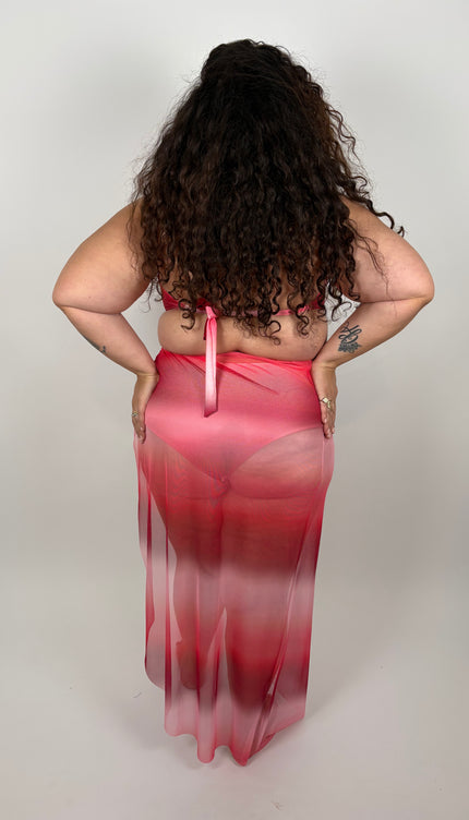 Costume con Copricostume Holiday Fuxia