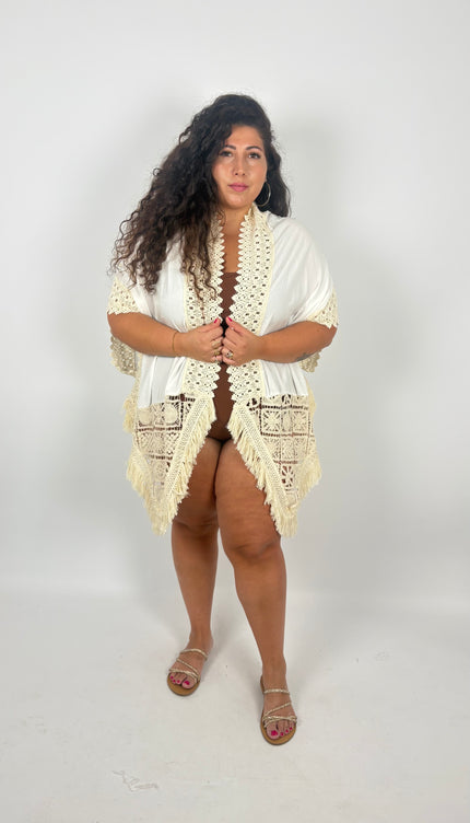 Kimono Macrame’ e Cotone