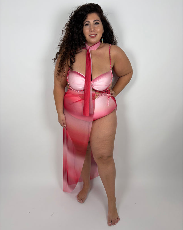 Costume con Copricostume Holiday Fuxia