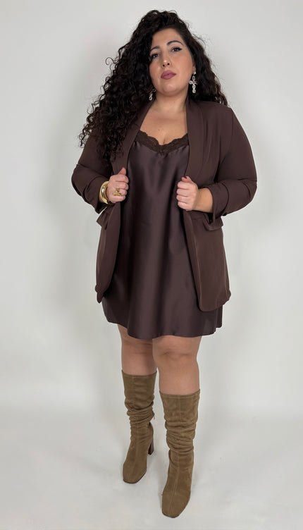 Maxi canotta in Satin