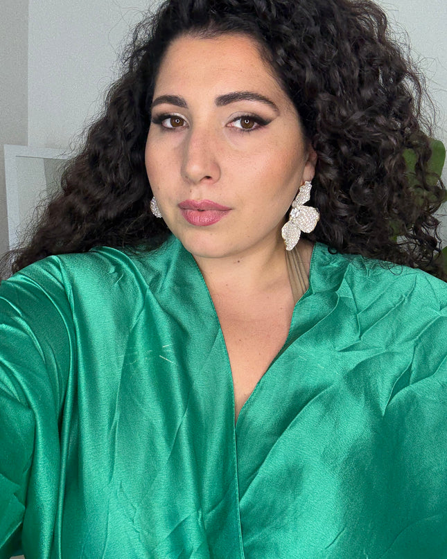 Orecchino Perle e Strass