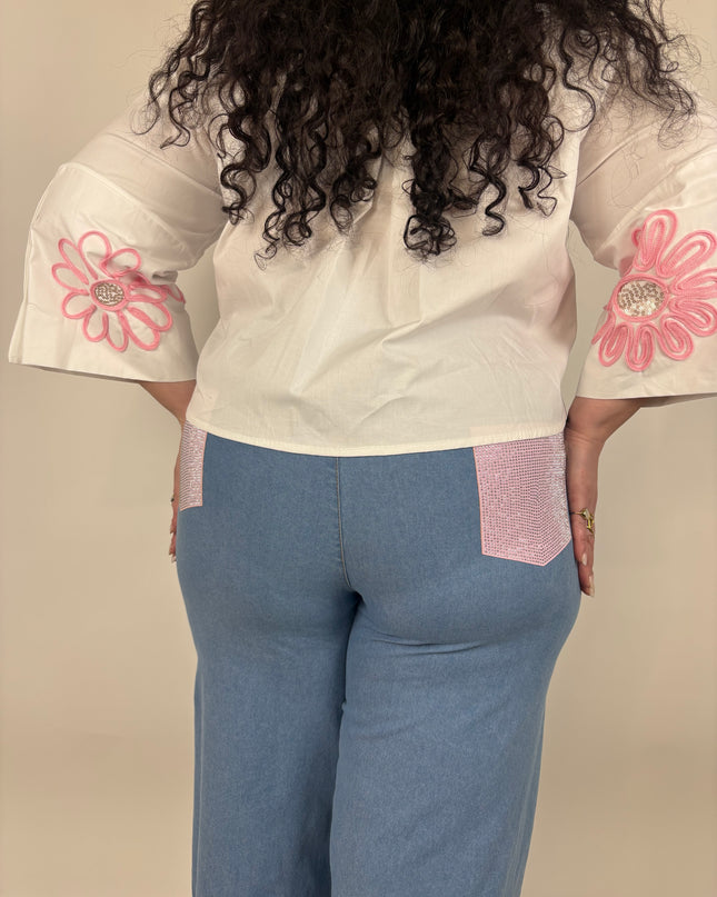 Jeans Tasca Brillantinata