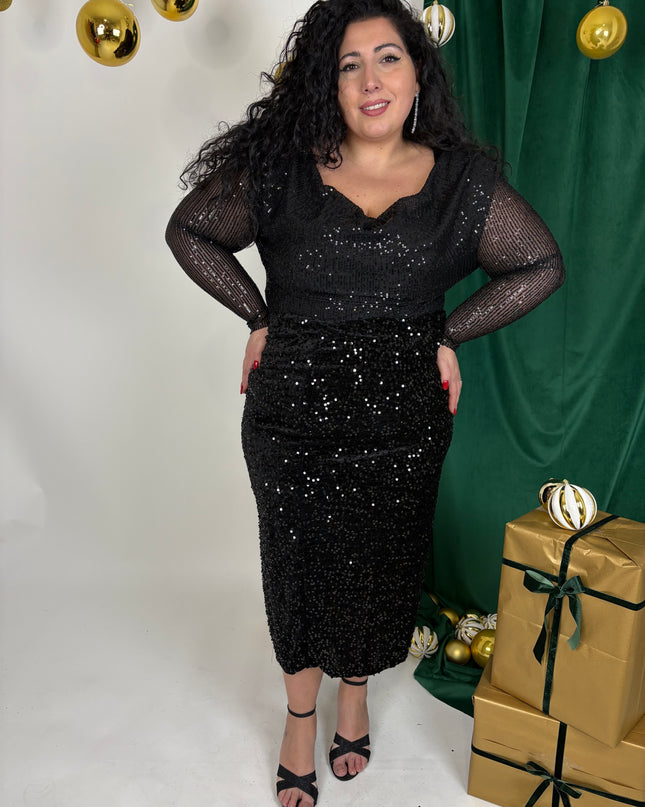 Gonna Rossella Paiette