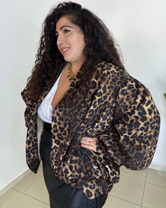 Giacca/camicia Oversize Leopard