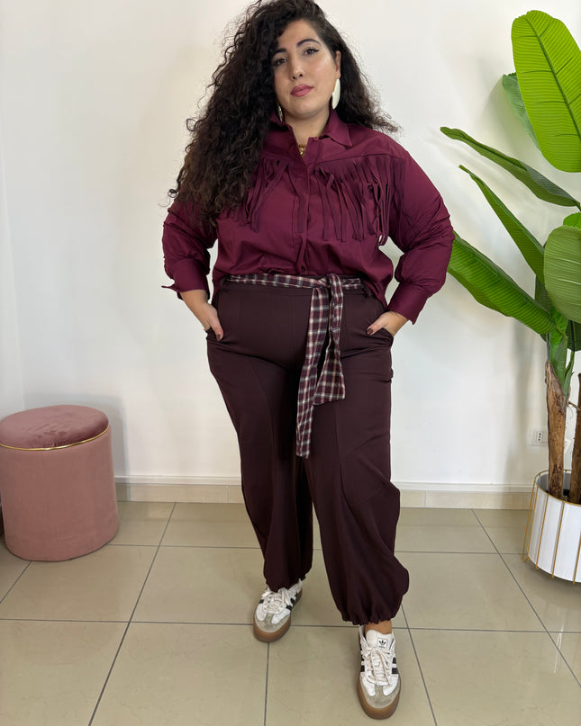 Pantalone Scozia Bordeaux