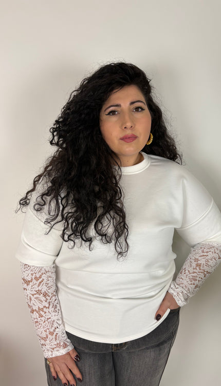 Maglia Linda con merletto