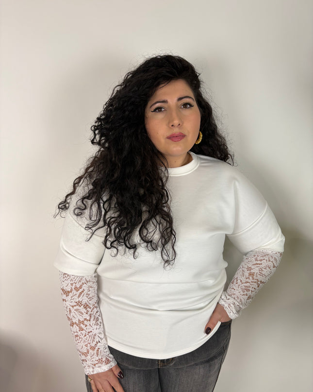 Maglia Linda con merletto