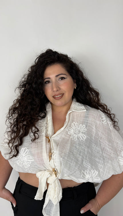 Camicia Fiore in 100% cotone