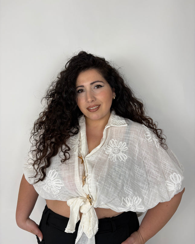 Camicia Fiore in 100% cotone