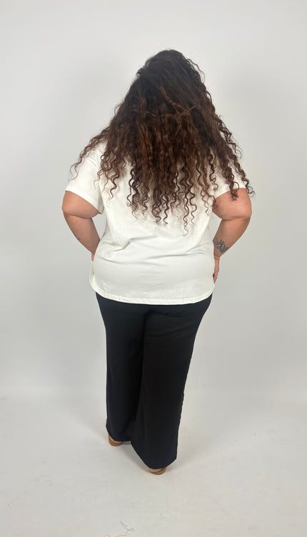 T-shirt Cotone e Sangallo
