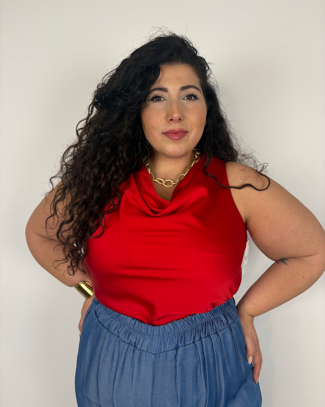 Blusa in satin