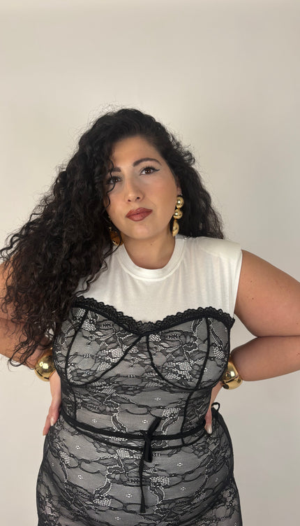 Abito Corsetto in Cotone