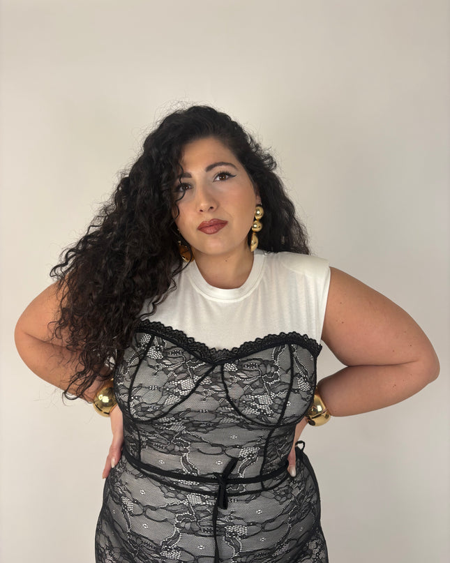 Abito Corsetto in Cotone