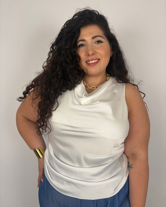 Top in satin