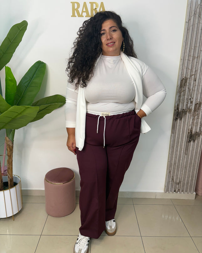 Pantalone Vogue bordeaux