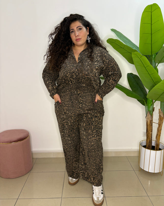 Coordinato Leopardato in velluto