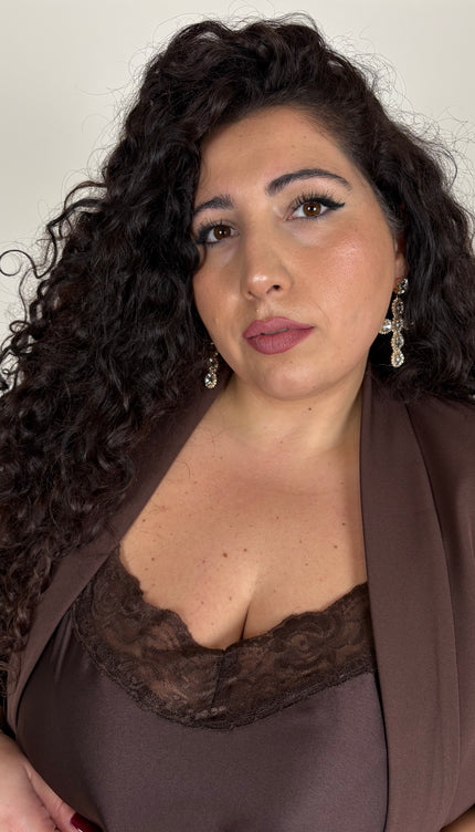 Maxi canotta in Satin
