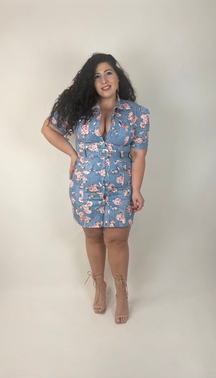 Abito Carlotta Fake Denim
