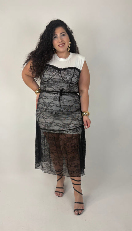 Abito Corsetto in Cotone
