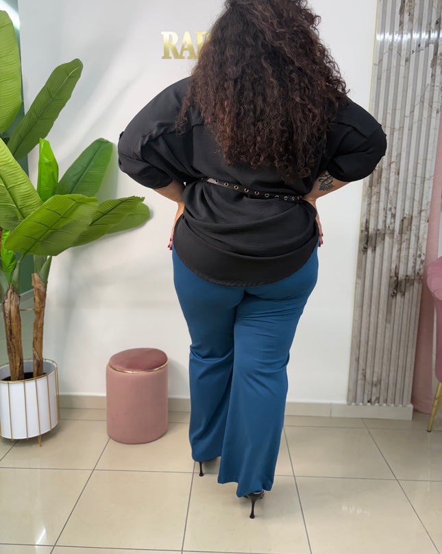 Pantalone Lisa petrolio