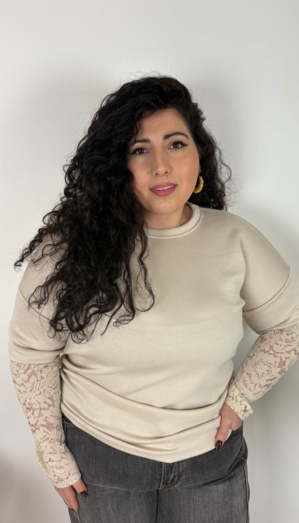 Maglia Linda con merletto