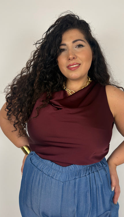 Top in satin