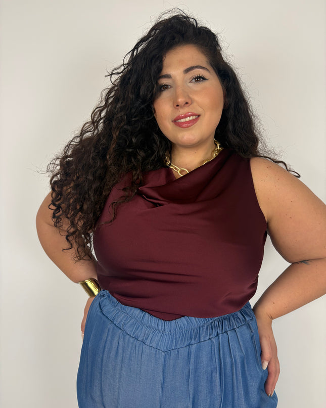 Top in satin