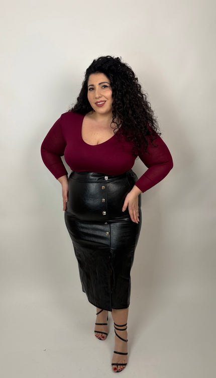 Gonna in Ecopelle Martina