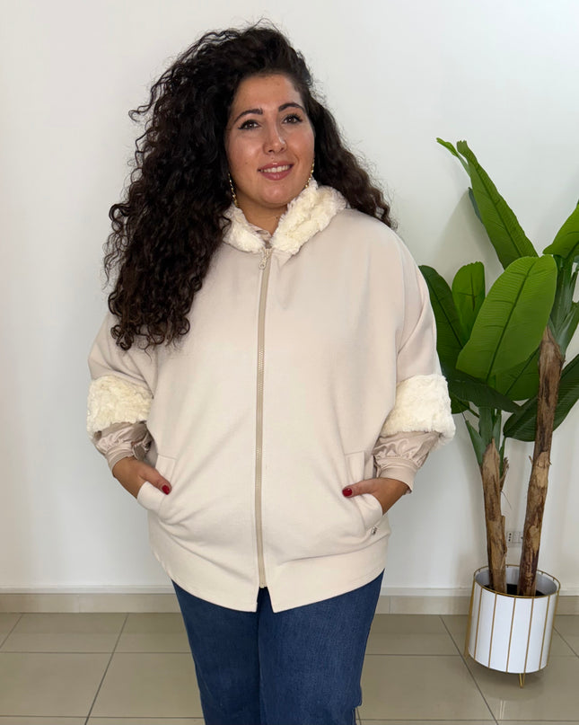 Mantella/Cappotto Rose Panna