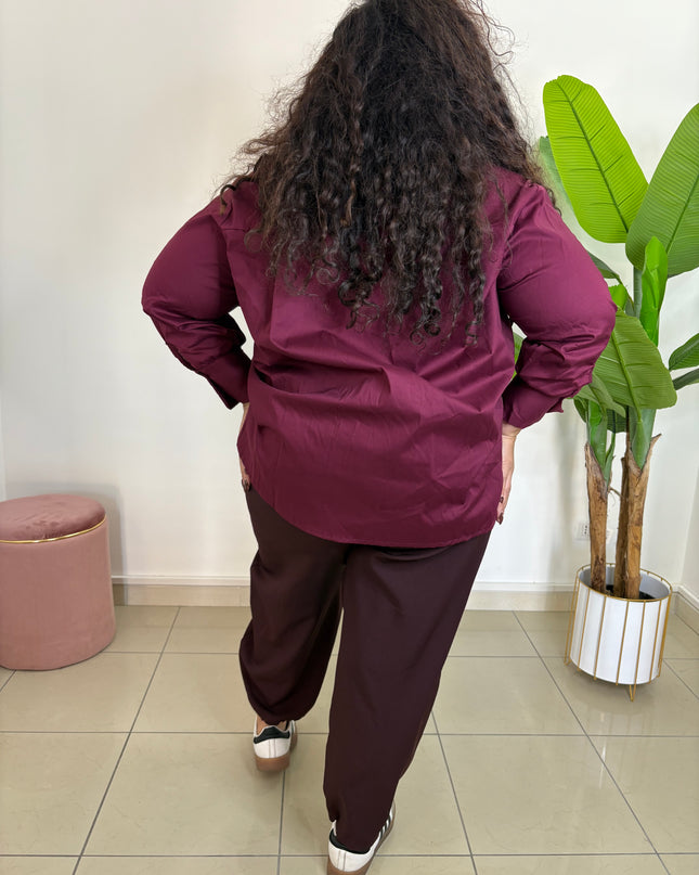 Camicia Frange Bordeaux