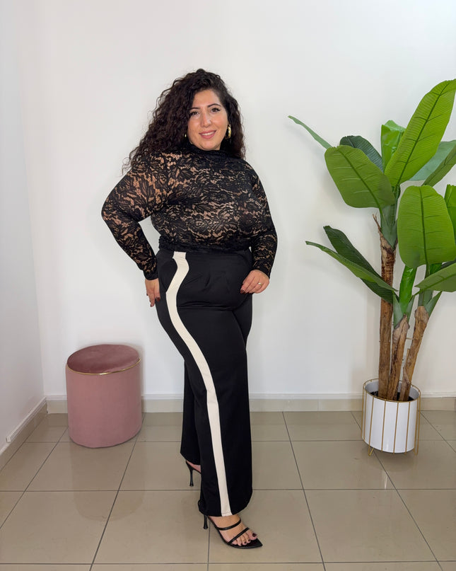 Pantalone Black banda laterale