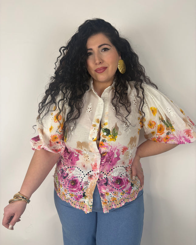 Camicia 100% cotone Peony