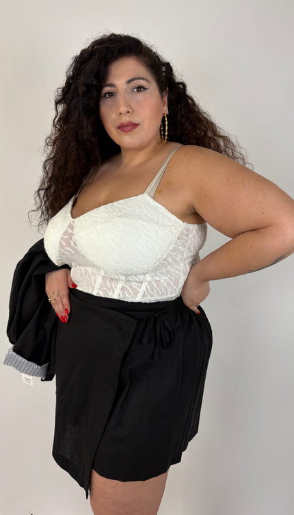 Tailleur in Lino Con Pantagonna