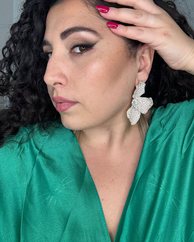 Orecchino Perle e Strass