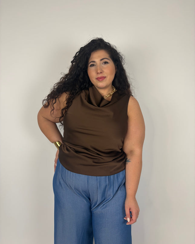Blusa in satin