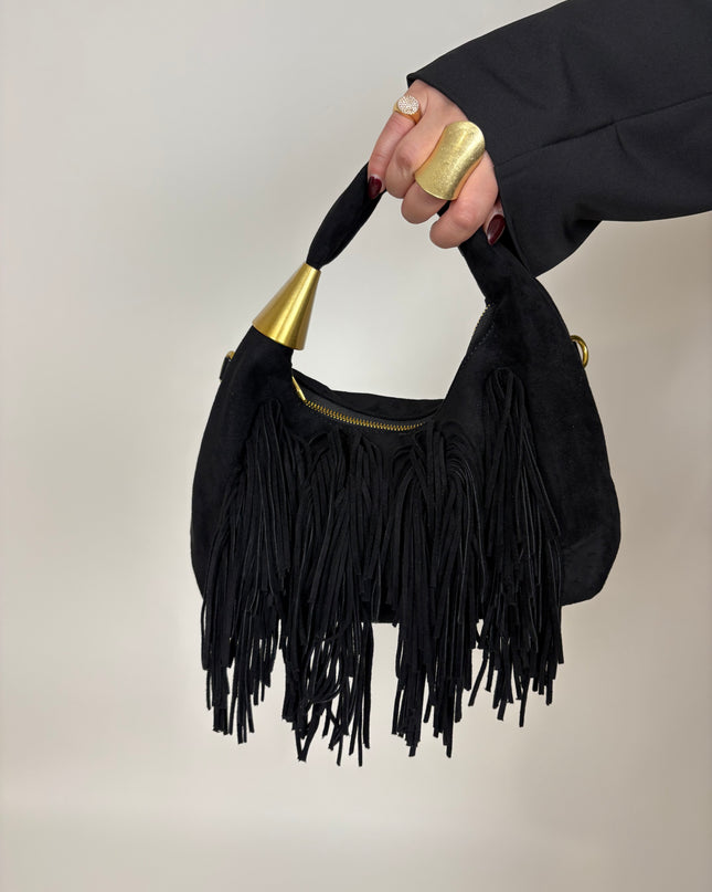 Borsa in Camoscio con Frange