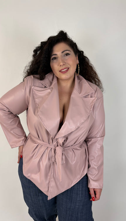 Giubbino Ecopelle con Spalline